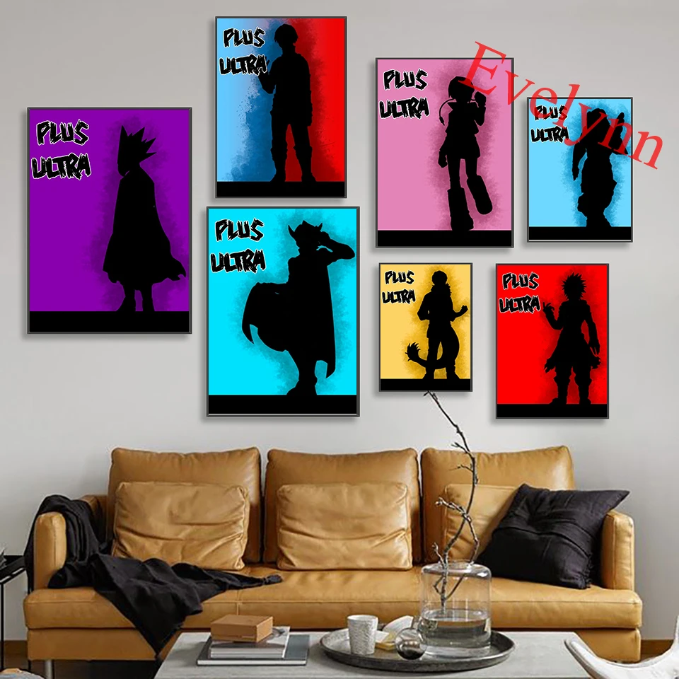 

Anime My Hero Academia Cartoon Posters Modern Living Room Home Wall Art Canvas Picture Children Room Decor Prints Painting