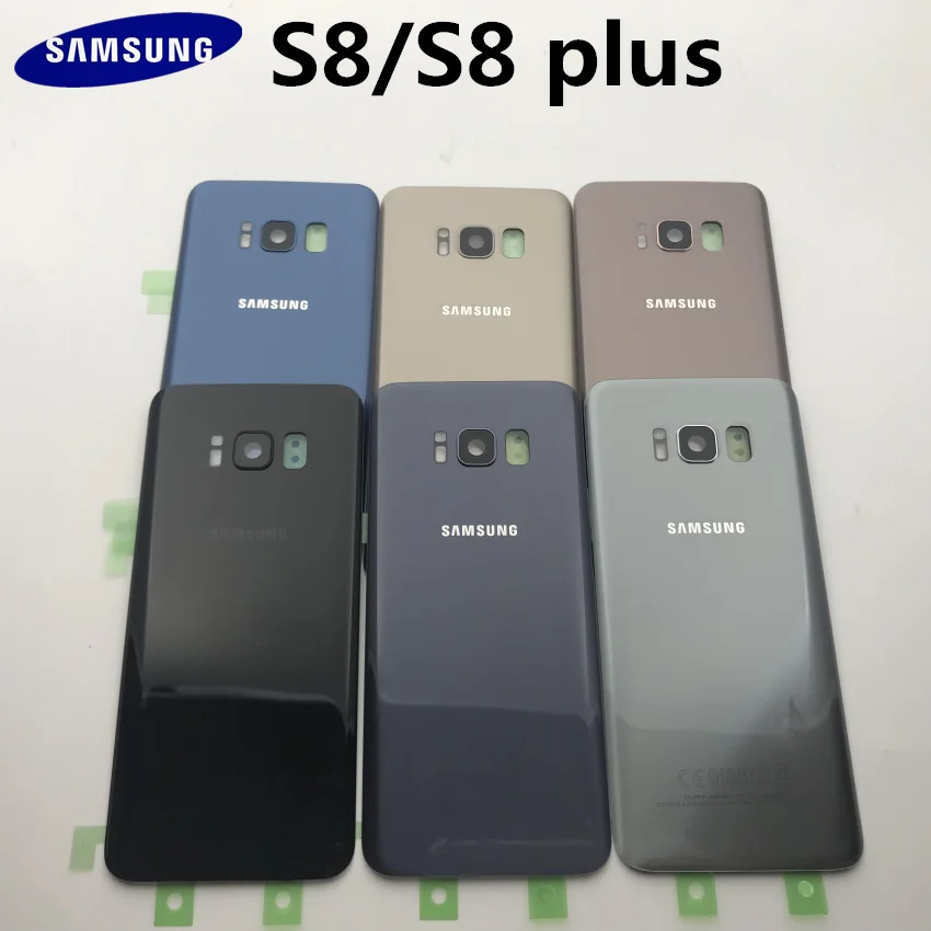 Оригинальное 3D стекло для samsung Galaxy S8 S8 Plus G950F G955F задняя крышка батарейного отсека задняя крышка Корпус Замена чехол+ клейкая наклейка