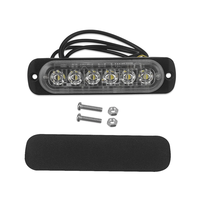

Durable Practical Useful Car fog light Kit Parts Set Universal Working 112*28mm 333mA 6 LED Accessory Auto Flood