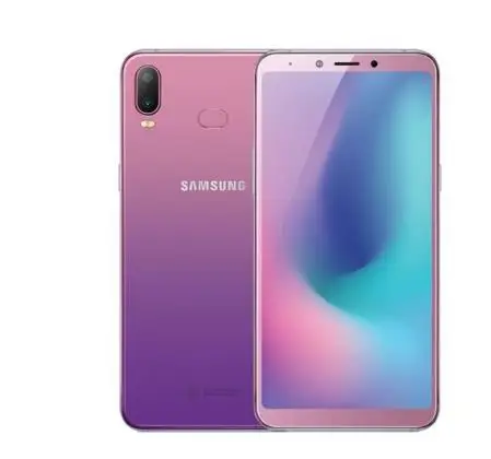 Фиолетовый Смартфон samsung Galaxy A6s G6200, 6,0 дюймов, 6 ГБ ОЗУ, 6 ГБ, 128 Гб ПЗУ, Восьмиядерный мобильный телефон Snapdragon 660, 3300 мАч, мобильный телефон - Цвет: Фиолетовый