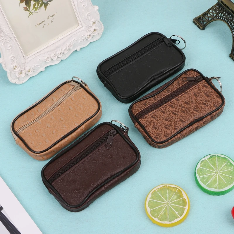 

Soft Men Women Card Coin Key Holder Zip Change Pouch Wallet Pouch Bag Purse Gift Y5JD