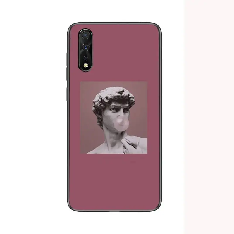 

Vintage Plaster Statue David Aesthetic Art Phone Case For Huawei Mate 9 10 20 X 30 40 Lite Pro Cover Fundas Coque