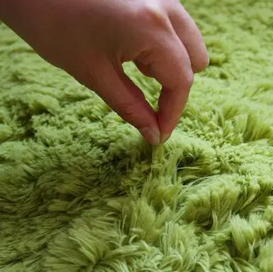 Однотонный короткий ворс мягкий ковер для спальни гостиной нескользящий Детский