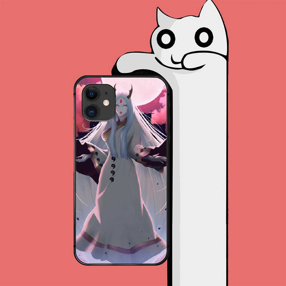 

Naruto Anime Ootutuki Kaguya Phone Case Cover For Iphone 6 6S 7 8 11 12 Se 2020 X Xs Xr Pro Max Plus Mini Black Funda Waterproof