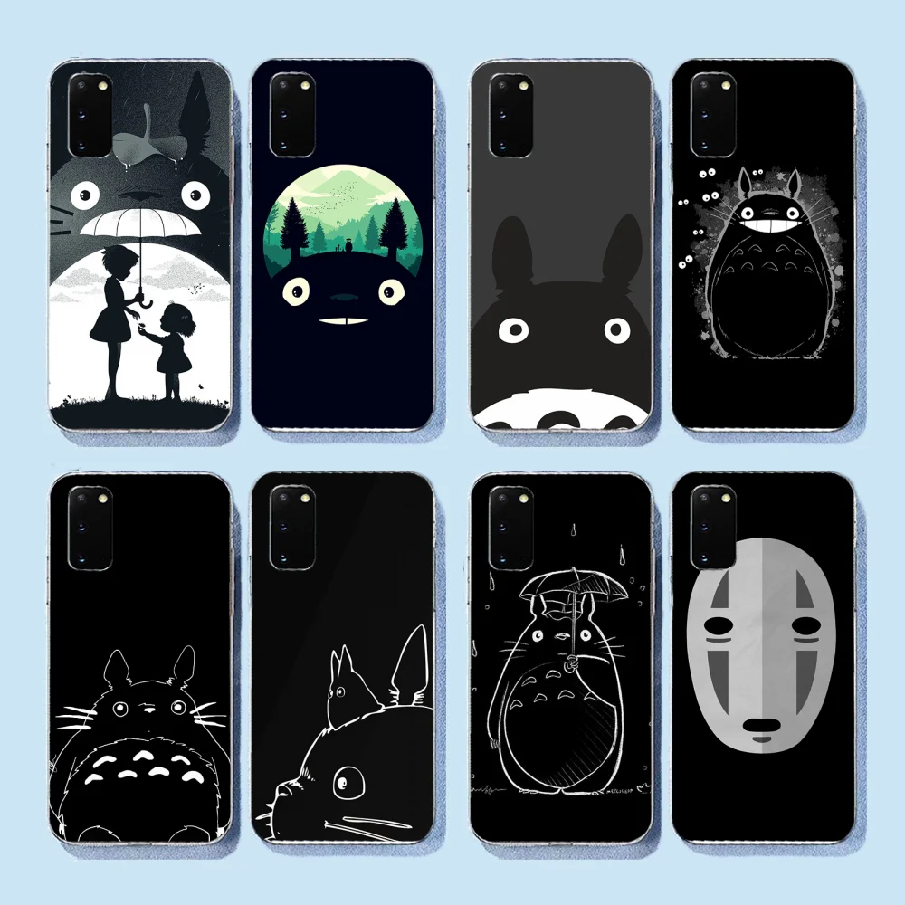 

NBDRUICAI Studio Totoro Soft black Phone Case for Samsung S9 plus S5 S6 S7 edge S8 S10 plus