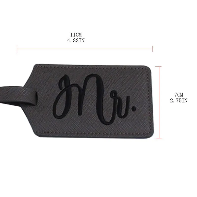 

Mr Mrs Luggage Tag Travel Suitcase Tags Name Phone Address Label Identifier Wedding Bridal Gift High Quality and Brand New