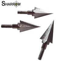 6pcs 108 grains hunting arrowhead archery broadheads stainless steel general thread arrow head for recurve compound bow shooting