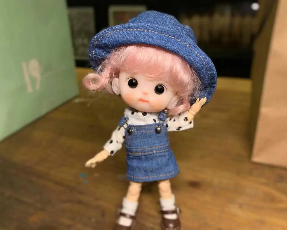 Nude doll 1 OB11 кукла ручной работы на заказ 1/8 BJD куклы OB голова и Обнаженная кукла Полимерная глина - Цвет: Nude doll 1