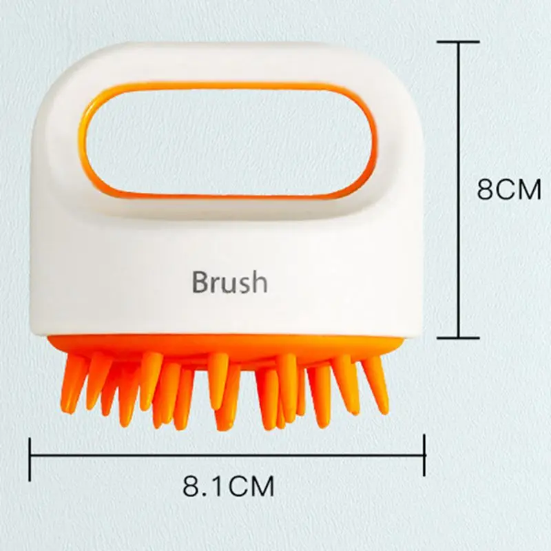 

Bath Brushes Silicone Shampoo Brush Soft Non-injury Dry Wet Two Non-slip Brush Bath Massage Brush Massage Lotion Brush
