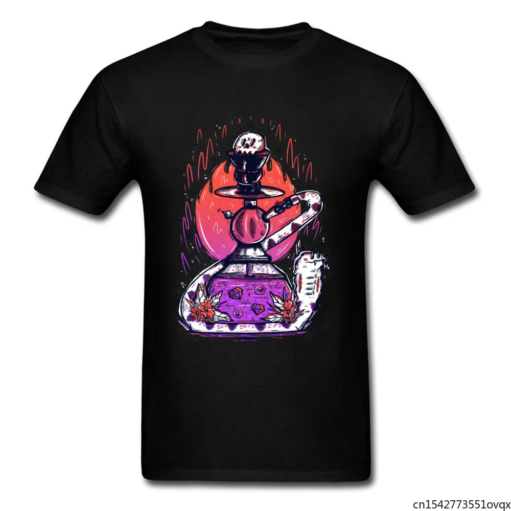 

Graphic Mens T-Shirt Shisha In The Grass Tshirt Custom Tops T Shirt Fabric Leisure Clothes O-Neck Unique Cartoon Unisex Tee