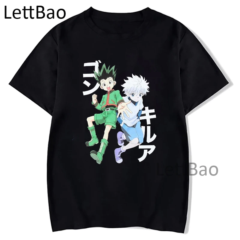 

Футболки унисекс, с коротким рукавом, в стиле аниме Hunter X Hunter, Killua Gon