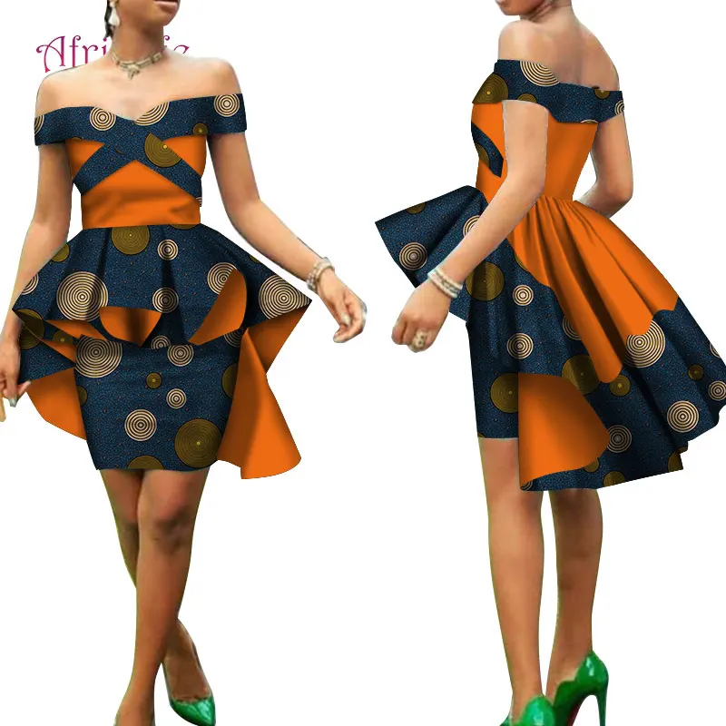 Топ Русалочки с открытыми плечами и мини юбка хит продаж популярные африканские