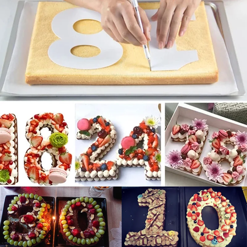 

Распродажа, 1 набор выпечки, искусственные Кондитерские инструменты, кондитерский инструмент, инструменты для украшения тортов, 0-9 цифр, диз...