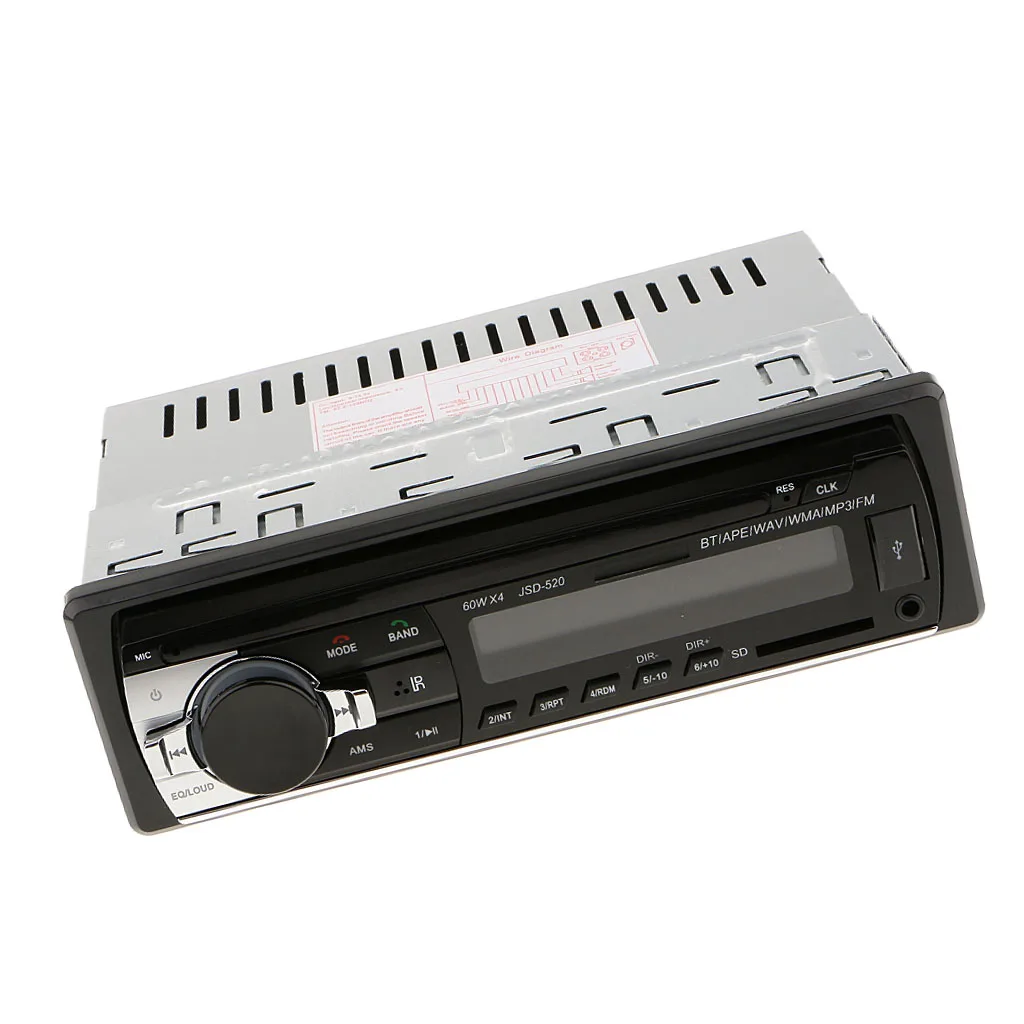 

Автомобильное радио Bluetooth 1 DIN в тире 12 в SD/USB Aux вход FM стерео