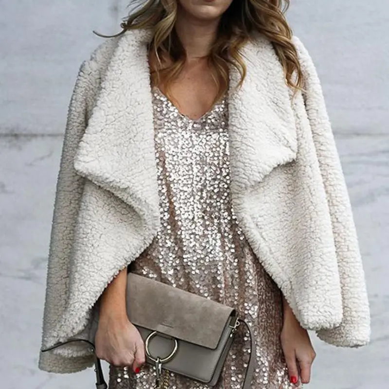 Женская шаль из искусственного меха модная теплая мягкая плюшевая Повседневная