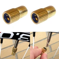 2pcs valve adapter pump converts presta to schrader copper valve adapter wheel gas nozzle tube tool bicycle bicycle accessory