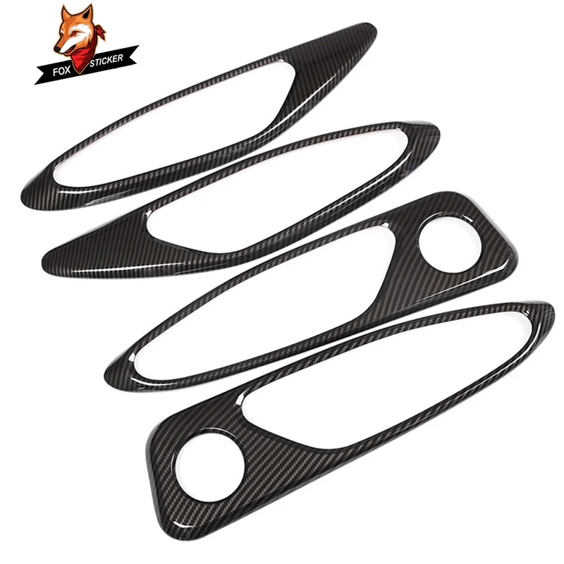 4 шт. автомобиля хром интерьер дверная ручка рамка Обложка отделка аксессуар