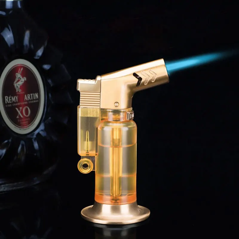 Ветрозащитная газовая зажигалка прикуриватель с распылителем на локтях для