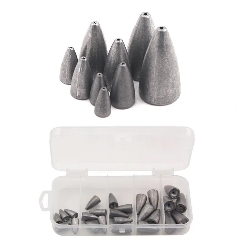 5 шт. пуля свинцовое грузило море Рыбная ловля наживка боеголовки морского дна