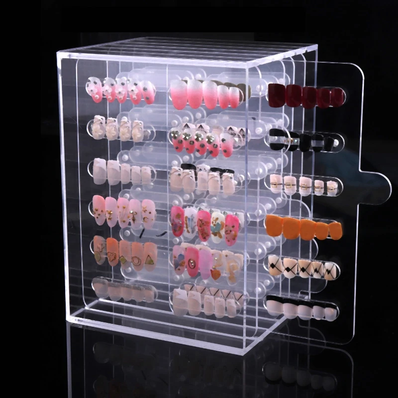 Витрина для ногтей Гель-лак нейл-арта цветов акриловая магнитная доска