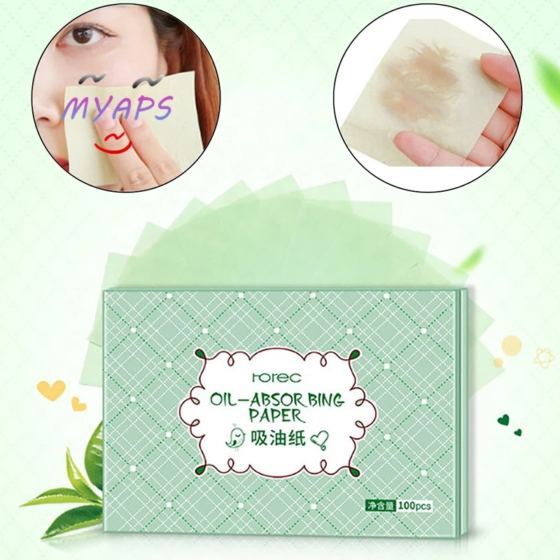 

100 Sheets/pack Professional Face Make Up Oil Absorbing Blotting Facial Clean Paper Oil Control Film Tissue