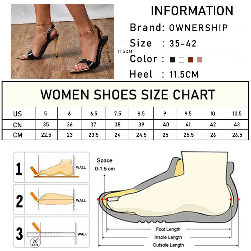 

2021 Women Metal Chain Sandals Ladies Sexy Thin High Heels Woman Pointed Toe Pumps Female Party Shoes Women's Footwear Plus Size
