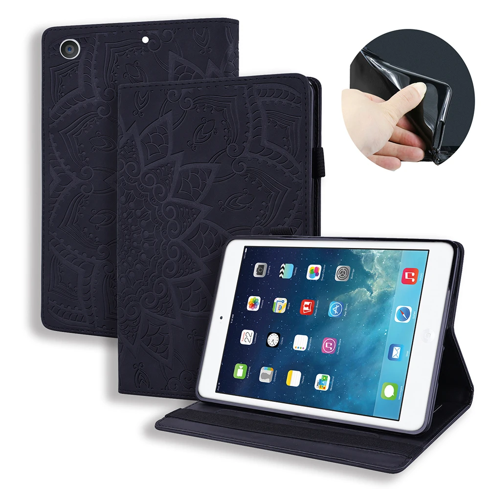 Чехол для планшета в стиле ретро для, ipad 10,2, чехол из искусственной кожи s, смарт-чехол, авто спящий стенд, функция поддержки, тисненый узор