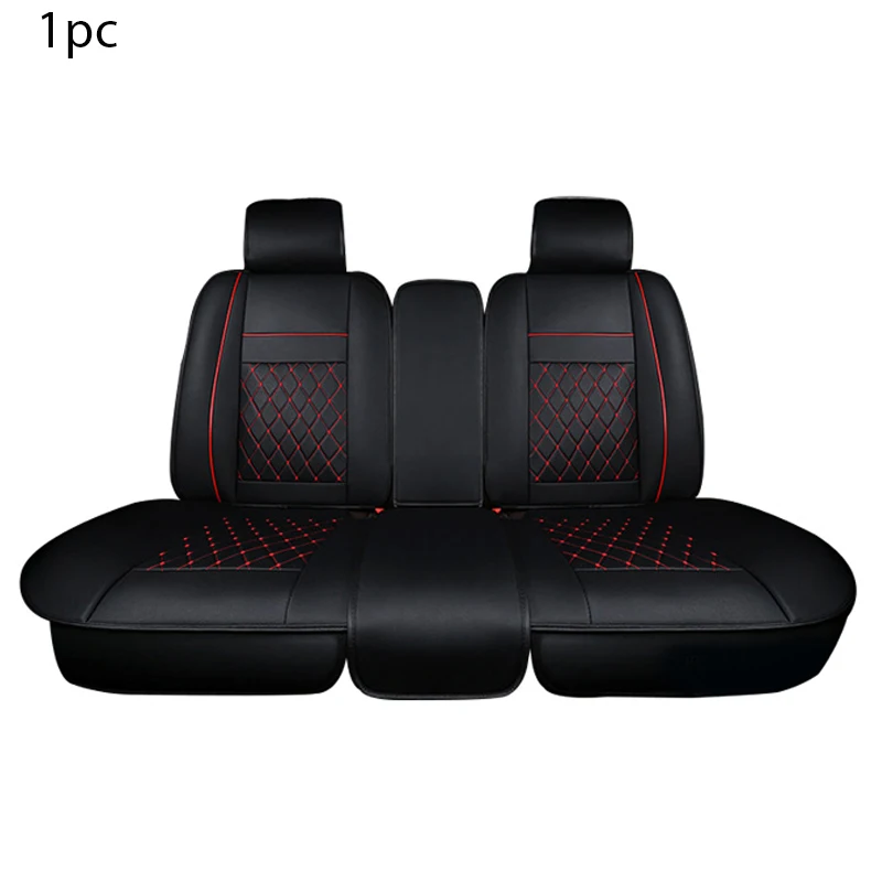 Rear Black Red Универсальный Набор чехлов для автомобильных сидений, чехлы для автомобильных стульев, чехлы для подушек, автомобильные аксессуары, защитные накладки для сидений, чехлы для автомобильных сидений, коврики - Название цвета: Rear Black Red