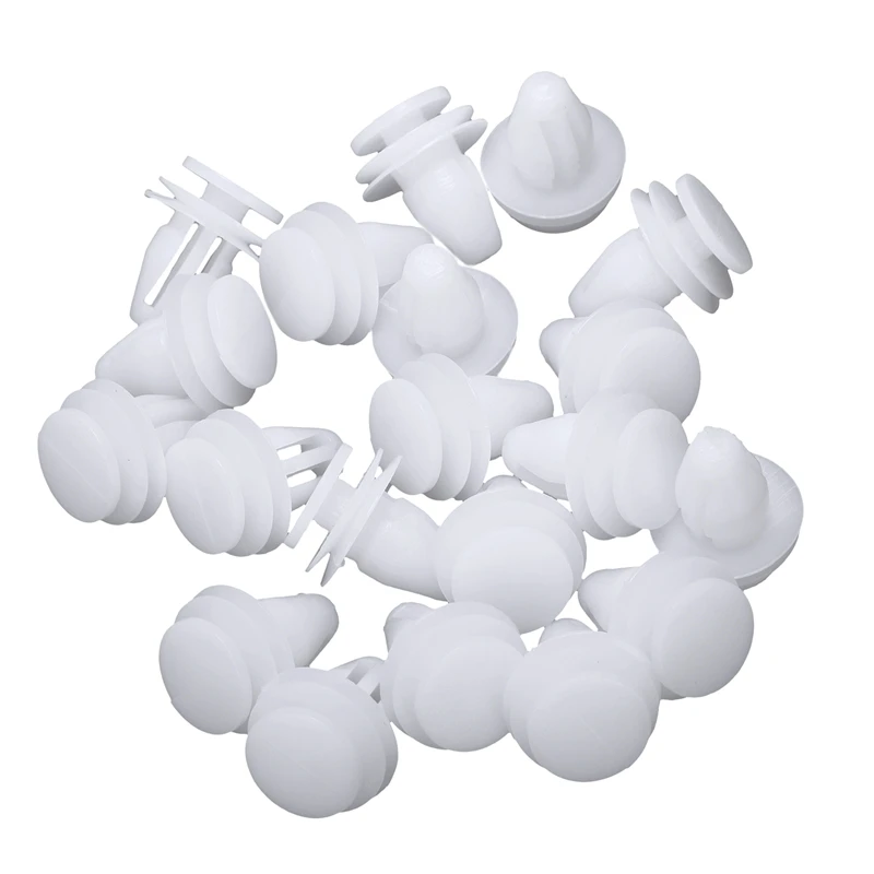 

20 Pcs Car White Rivet Door Trim Clips Fastener