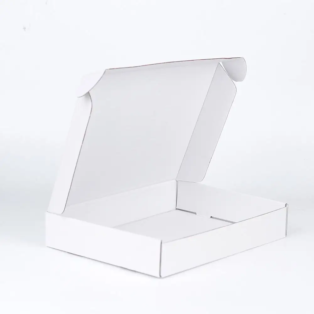 100pcs/lot Custom Packaging box Corrugated shipping box with logo Gift Clothing hair wigs mailer box