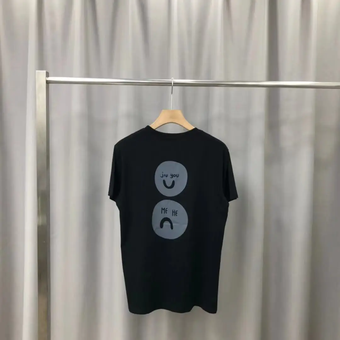 

New Unisex Lovers Fashion Summer Women T-Shirt Ladies Luxury Designer Brands Tees Man Cotton O-Neck Short Sleeve Tops Femmle W32