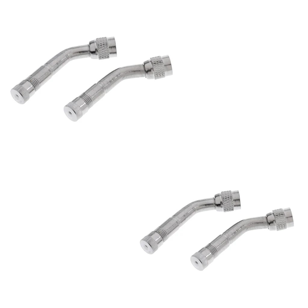 

4 Pieces Car Bike Air Tire Tyre Valve Extension Stems Extender 135 Degree