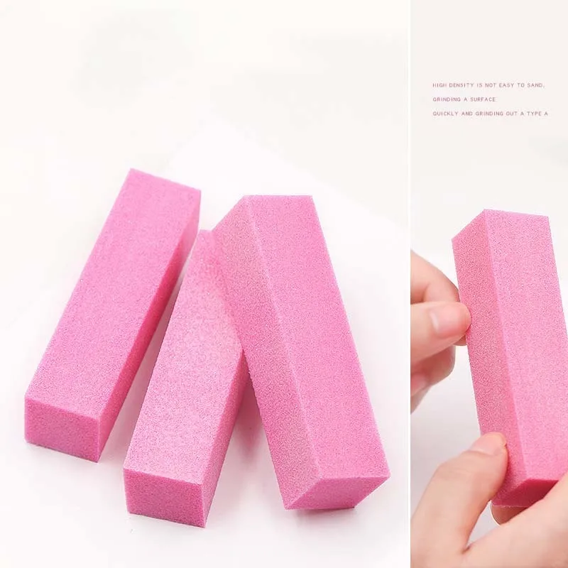 Розовый буфер для дизайна ногтей шлифовальный брусок профессиональные пилки