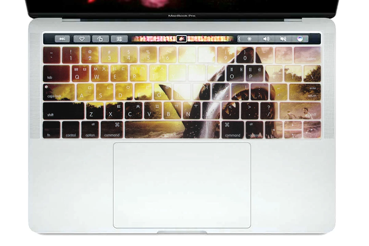 Корейский силиконовый чехол для клавиатуры HRH с животным дизайном Macbook New Pro 13