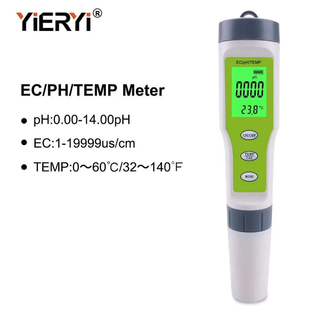 TPH01137A TDS рН-метр PH/TDS/EC/измеритель температуры Цифровой Измеритель Качества Воды Тестер для бассейнов, питьевой воды, аквариумов - Цвет: TPH01137A