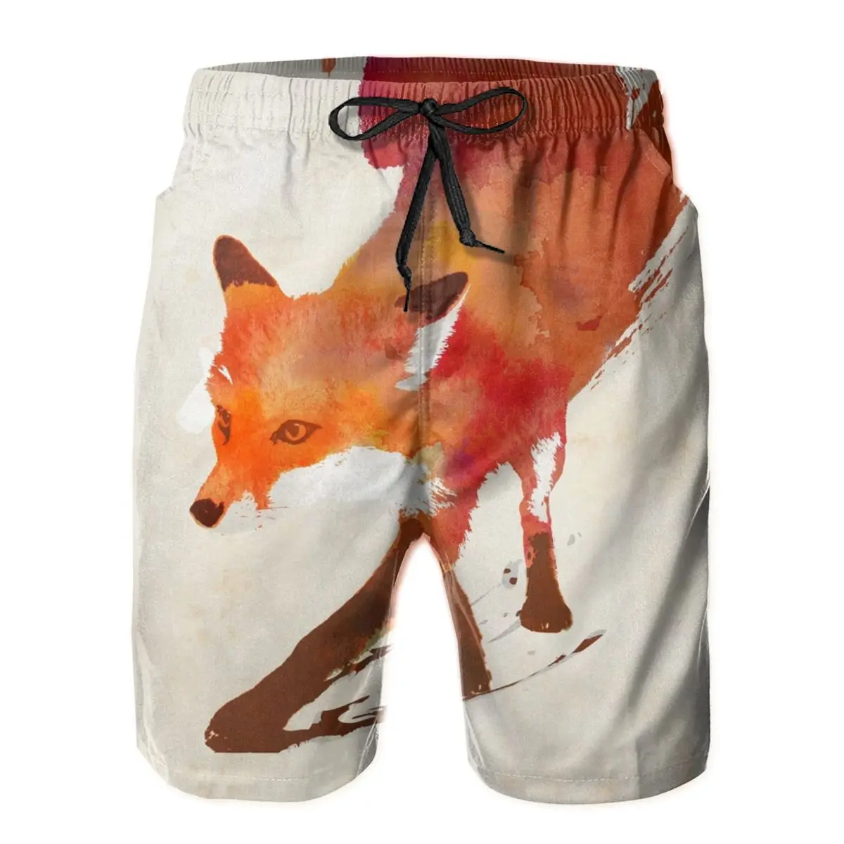 

Mens Sweatpants Fox Surfing Beach Board Swim Trunks Sport Quick Dry Mesh Casual Funny Pretty Short for Adult