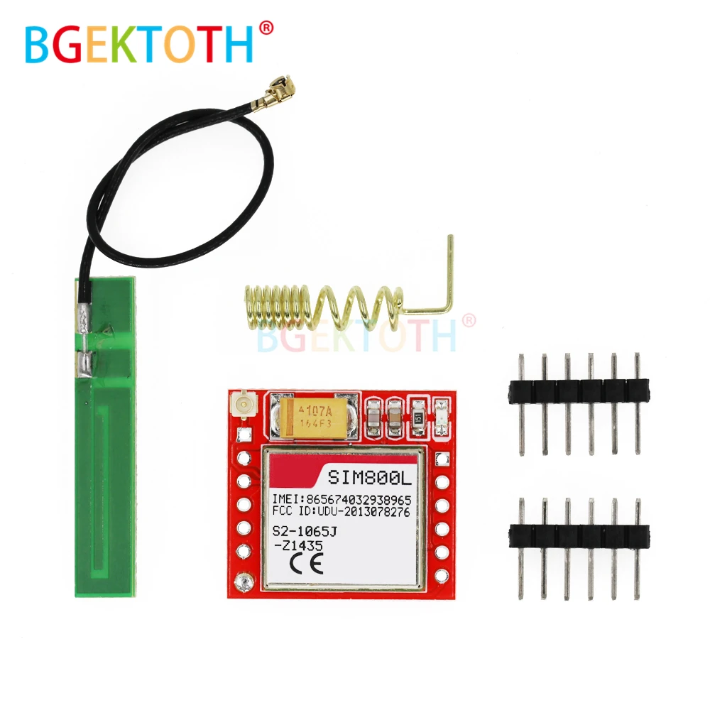 Миниатюрный SIM800L GPRS GSM модуль карта MicroSIM Core Беспроводная плата