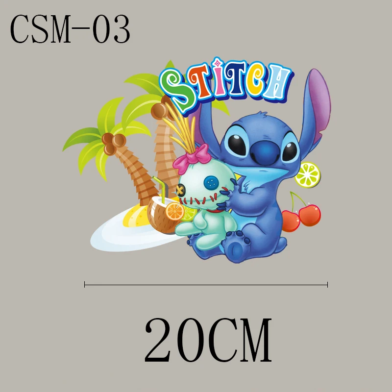 Мультяшные нашивки Lilo & Stitch с милыми стежками на железе термотрансферные для