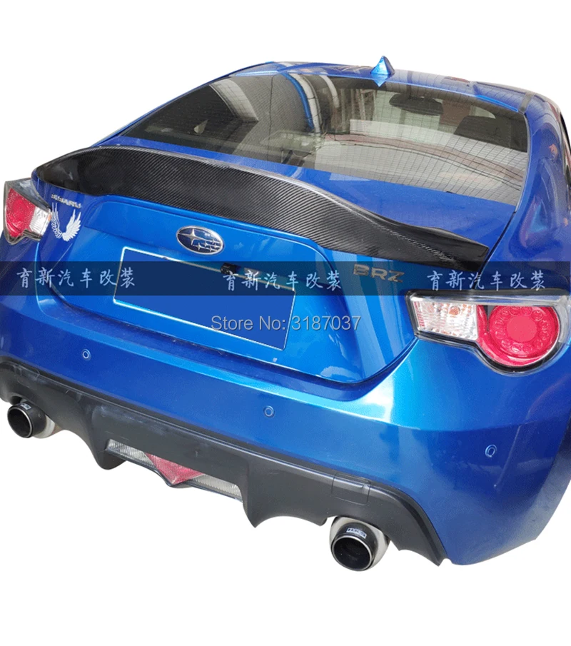 Задняя Крышка багажника для Toyota GT86 2012-2015 Subaru BRZ углеродное волокно задний спойлер