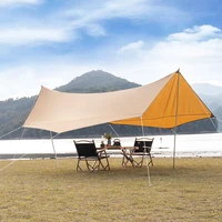 8 10 people hexagonal canopy sunscreen waterproof outdoor large camping uv awning oxford cloth pergola camping awning