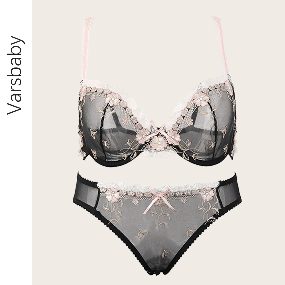Varsbaby пикантные женские кружевное с вышивкой 3/4 чашки лук нижнее бельё для девочек