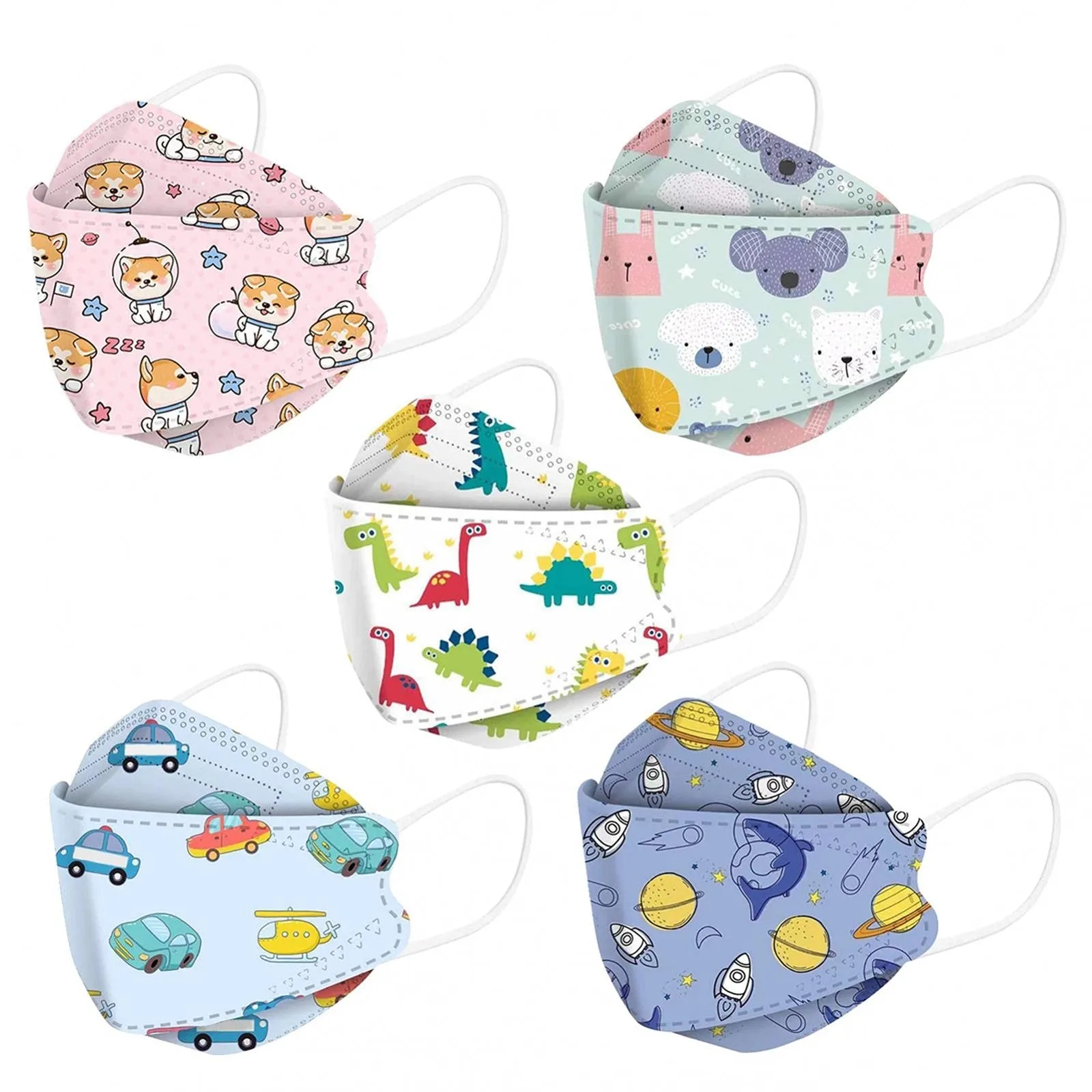 50 шт. одноразовые маски для лица в виде рыбок | Тематическая одежда и униформа