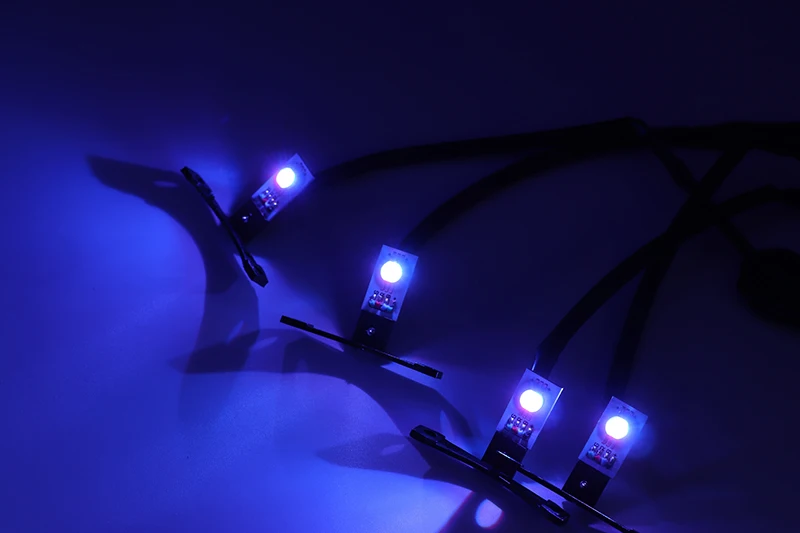 4 шт. многоцветный RGB Demon Eye светодиодный devil eyes с беспроводным пультом дистанционного управления для двойных линз автомобиля мотоцикла фары проектор модифицированный