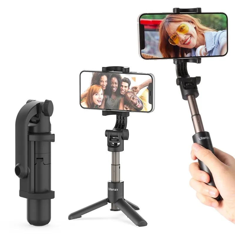 

Ulanzi MT-38 Mini Tripod Selfie Stick 360° Rotatable Phone Clip Tripod For VLOG Phone Selfie Foldable Mini Portable Tripod