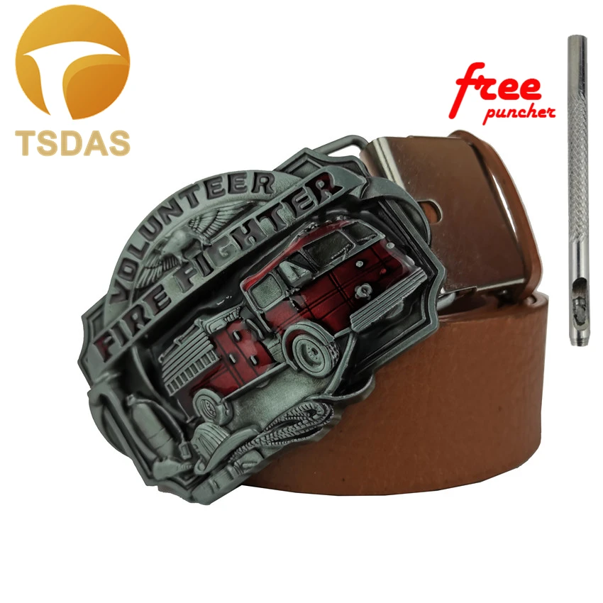 Модная пряжка для ремня 3D Пожарника роскошная дизайнерская в стиле милитари