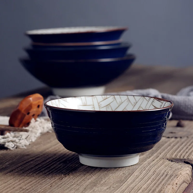 Творческий дом ресторан пищевая миска японский коммерческий большой для риса