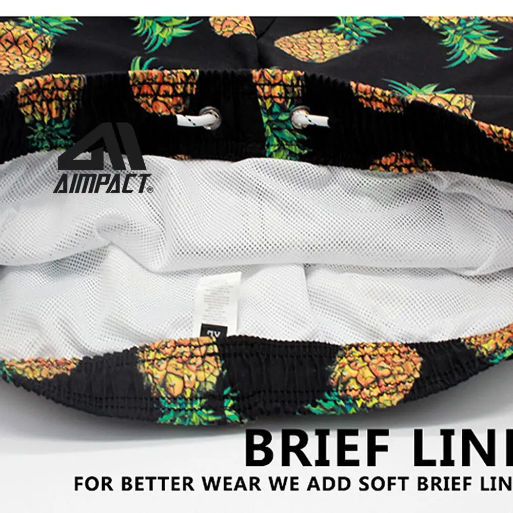 Мужской купальник AIMPACT пляжные шорты плавки для мужчин пляжная одежда с зеленым