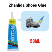 Zhanlida 50ML Shoes Glue Waterproof Universal Strong Leather Adhesive With Precision Applicator Tip