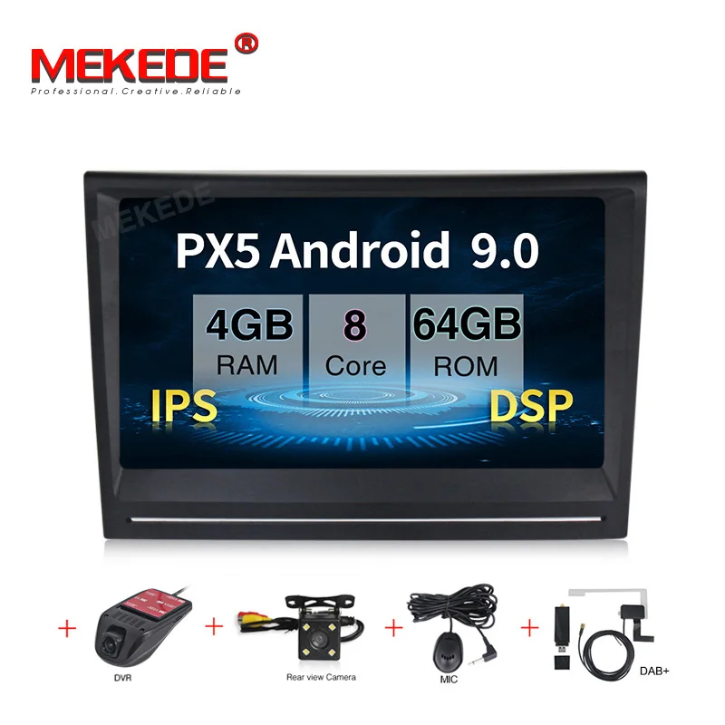 MEKEDE Android 9.0 4+64G IPS DSP 8'' touch screen Car Multimedia for Porsche Cayman 987 911 997 2005-2008 Boxster 987 2005-2012