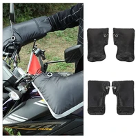 1pair motorcycle gloves front wind breaking guard rainproof snowmobile handlebar gloves for winter outdoor snowmobile bicycle